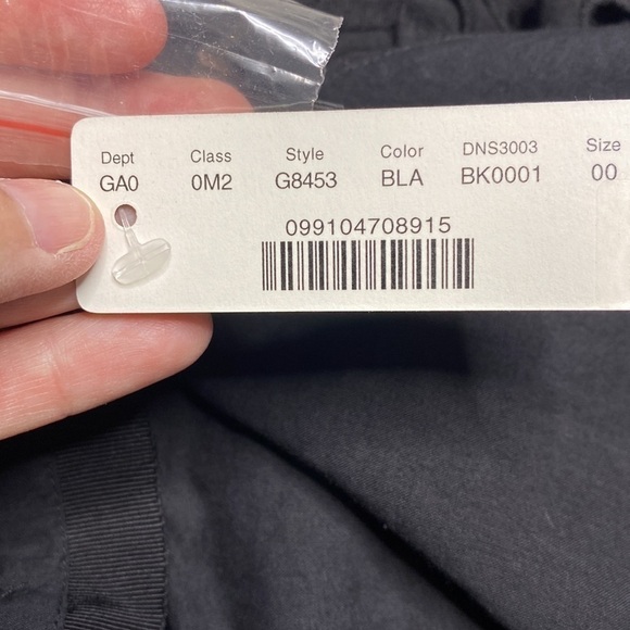 J. Crew Tie Shoulder Black Peplum Tank Top Size 00 NWT - Picture 4 of 6